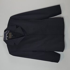 Vintage EXPRESS black zip front blazer jacket 7/8